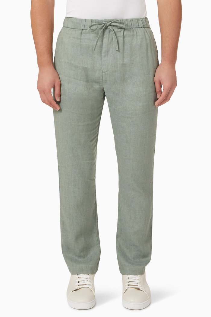 

Oscar Chinos in Linen, Green