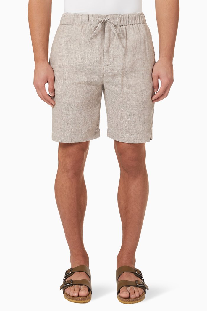 

Felipe Shorts in Linen, Grey
