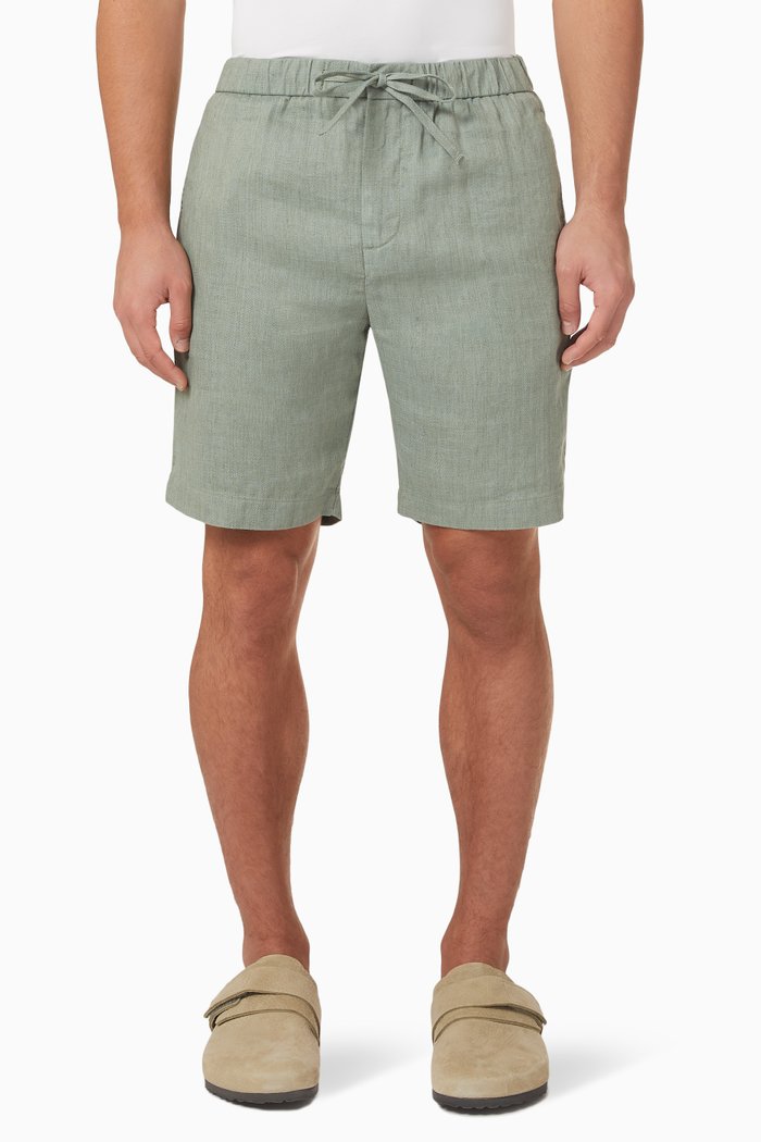 

Felipe Shorts in Linen, Green