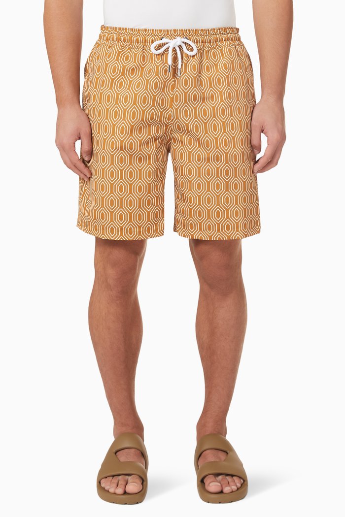 

Board Swim Shorts in Eco Luna Nylon, Brown