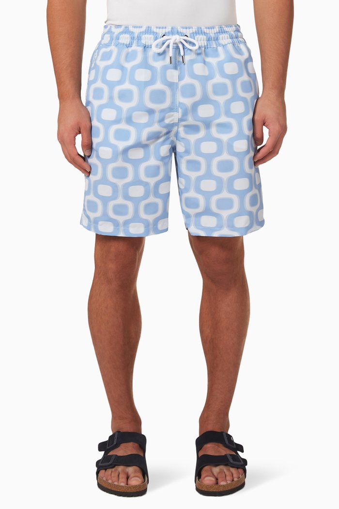 

Board Swim Shorts in Eco Luna Nylon, Blue
