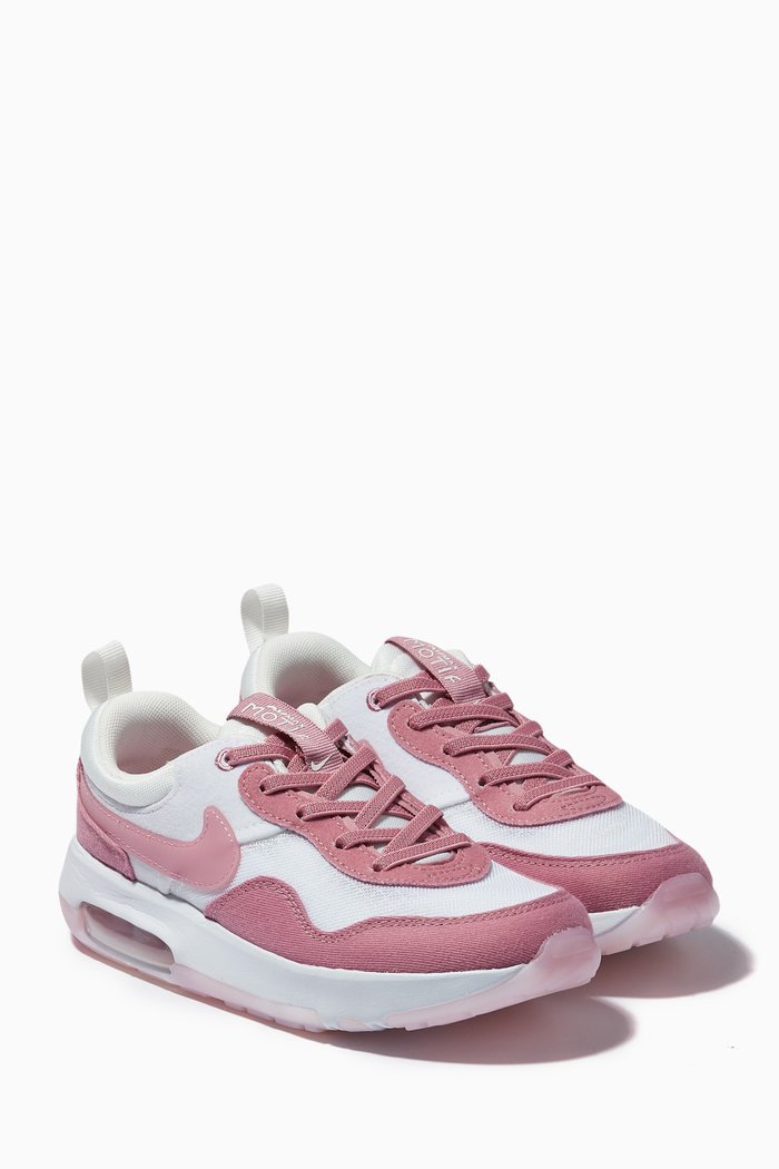 

Air Max Motif Sneakers in Suede & Mesh, White