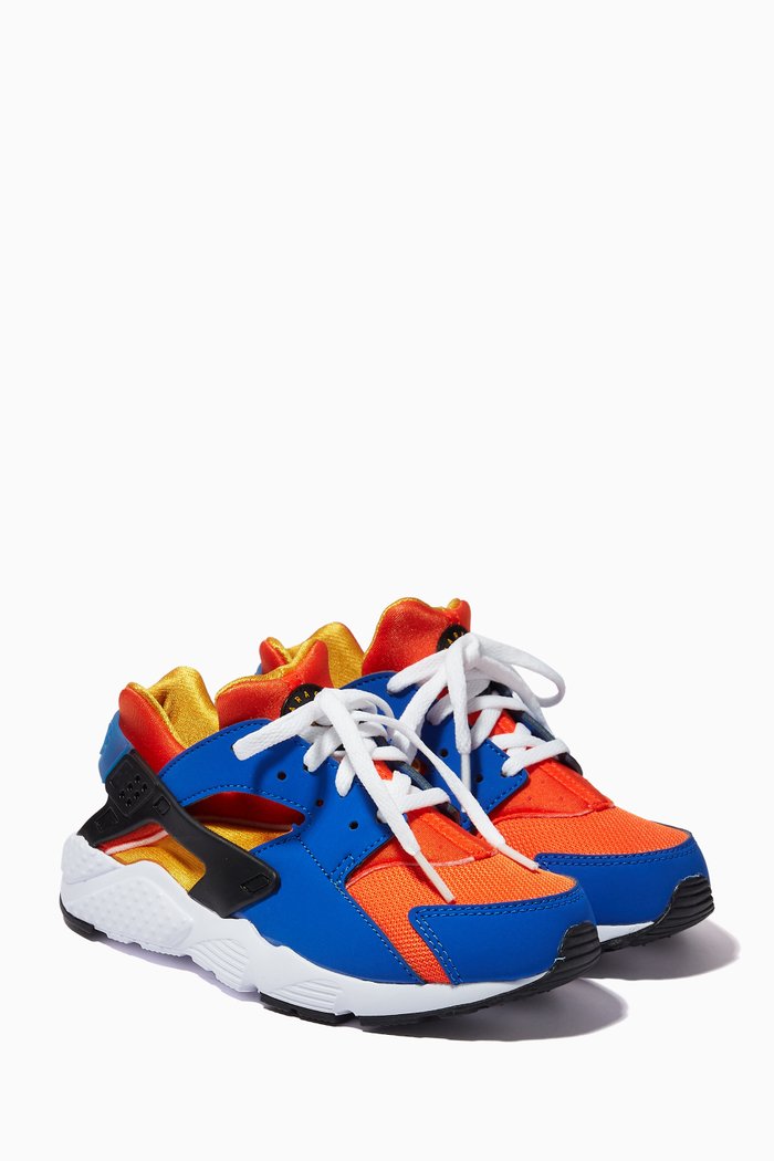 

Huarache Run Sneakers in Textile & Mesh, Multicolour