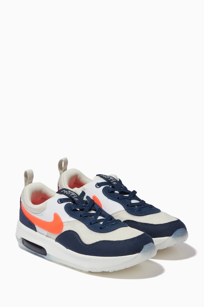 Air Max Motif Sneakers in Suede & Textile, Blue