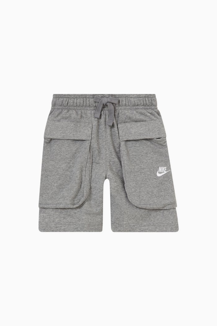 

Cargo Shorts in Cotton Blend, Grey