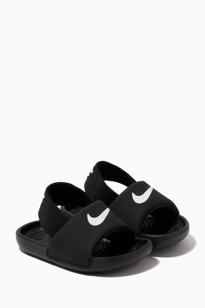 Kawa Slides in Rubber, Black