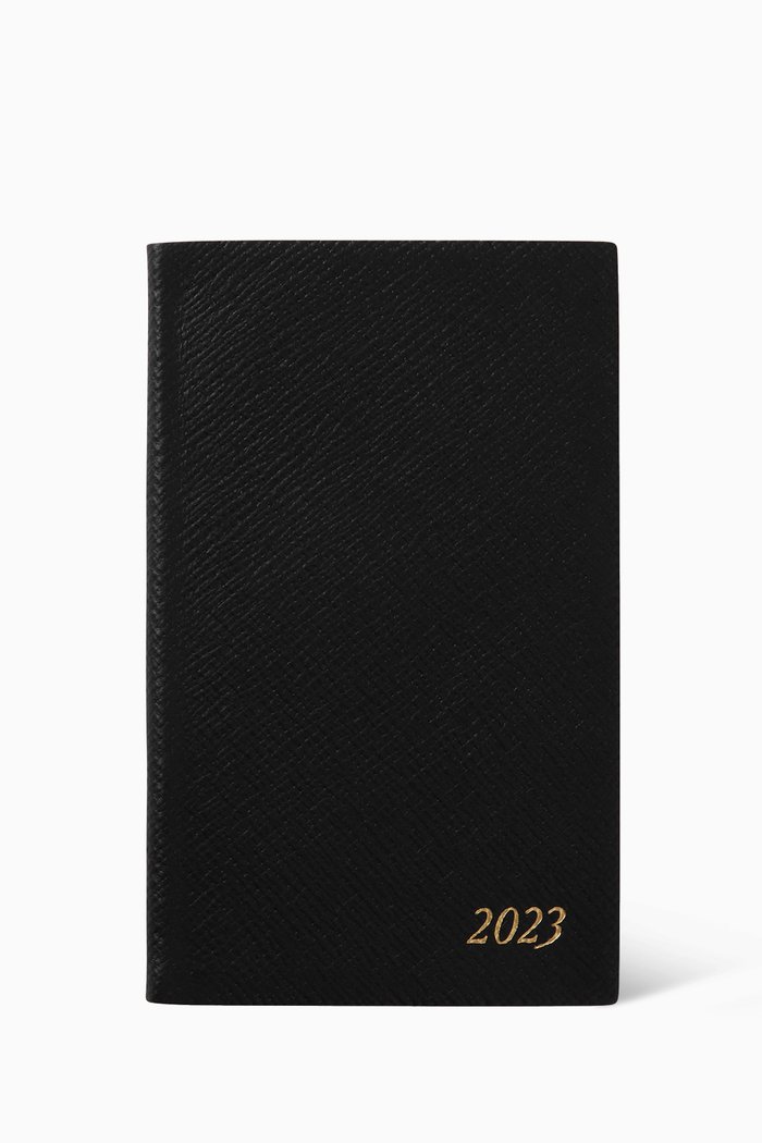 

2023 Pocket Diary in Panama Leather, Black