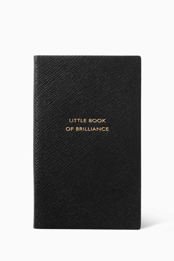 Little Book of Brilliance Notebook in Panama Leather, Black