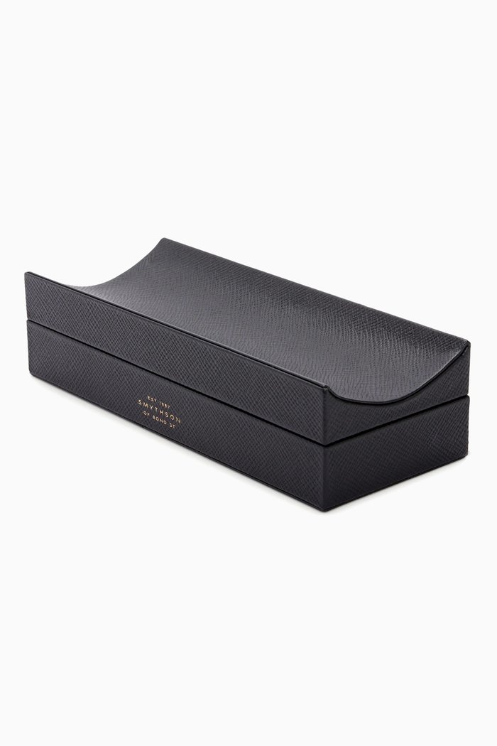

Pen Organiser in Panama Leather, Black