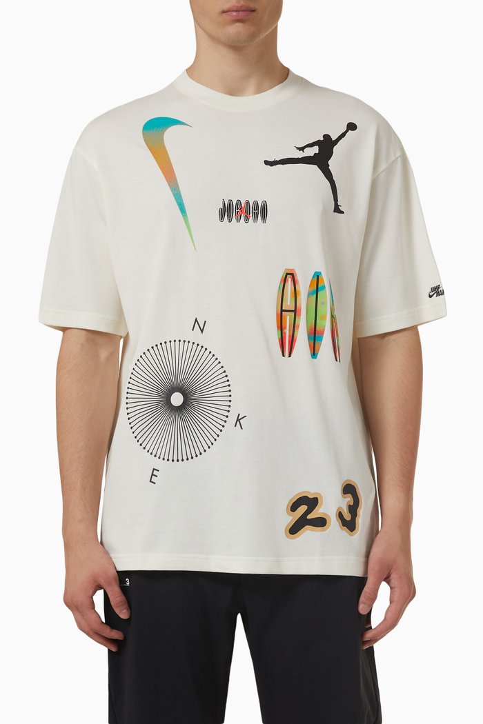 

Jordan Flight MVP 85 T-shirt in Cotton, Neutral