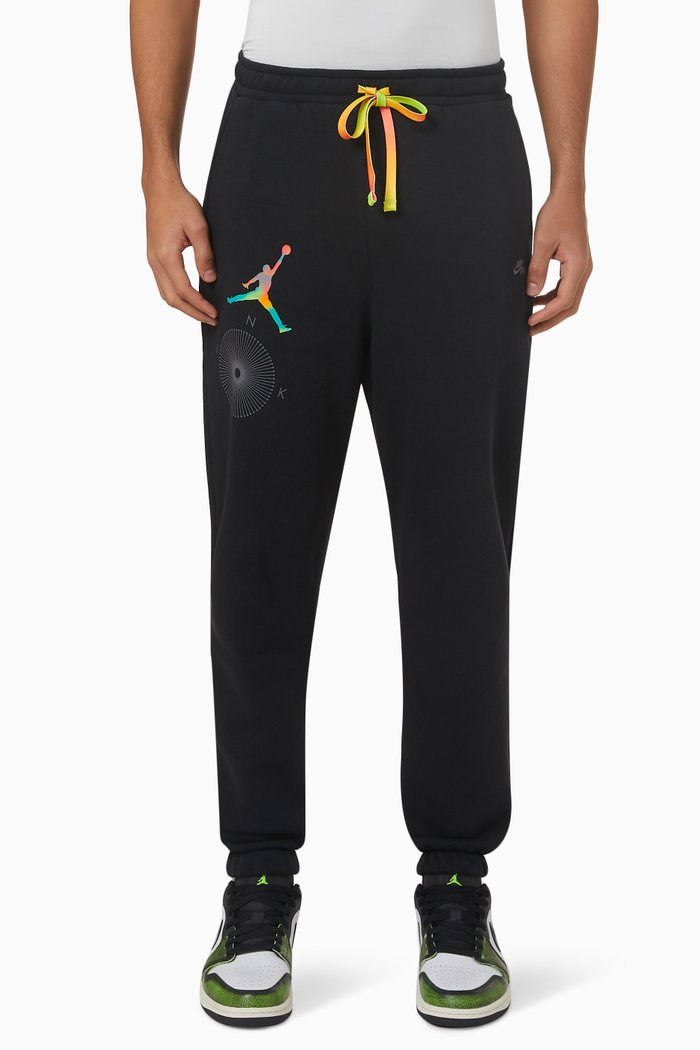 

Flight MVP Statement Graphic Sweatpants in Cotton Fleece, Black