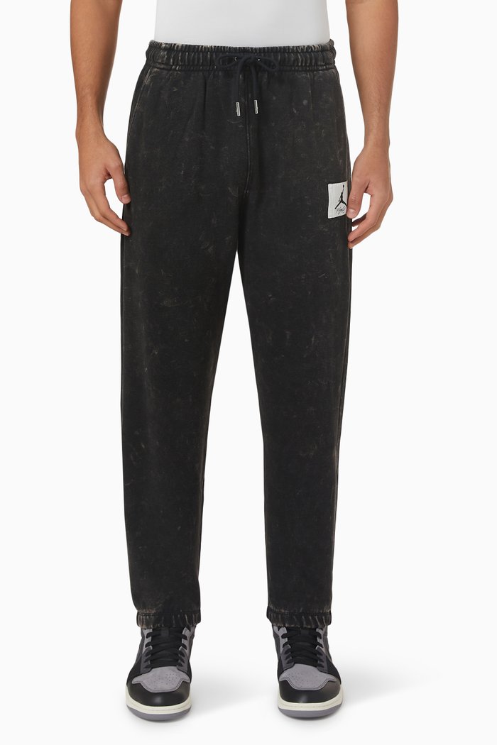 Jordan Essential Statement Sweatpants in Cotton Fleece, Black