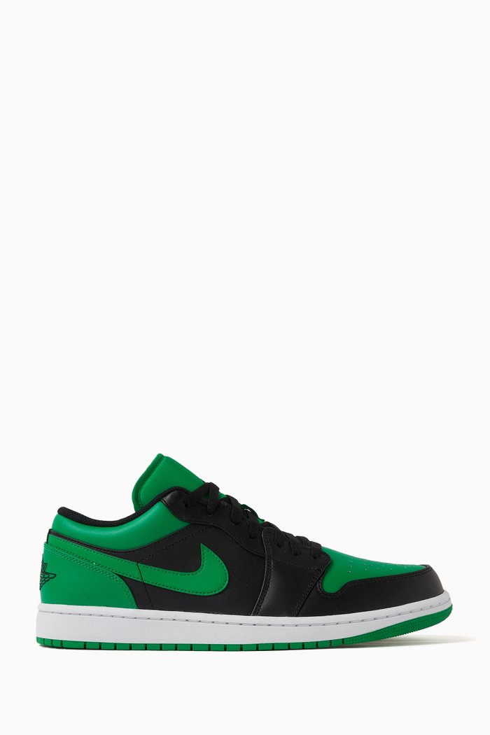 

Air Jordan 1 Low-top Sneakers in Leather, Green