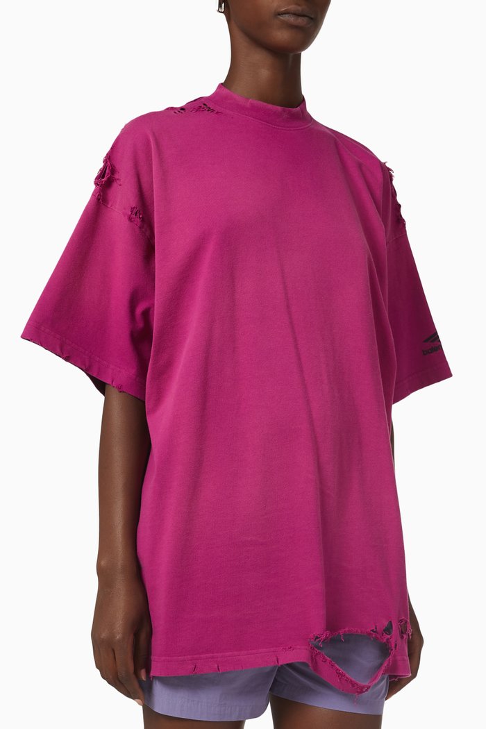 

3b Sports Icon T-shirt in Vintage Jersey, Pink