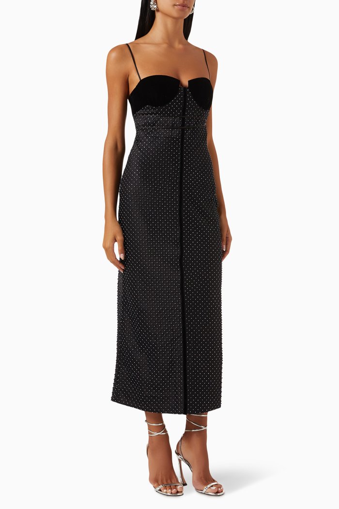 

Eclipse Crystal-embellished Dress in Satin, Multicolour