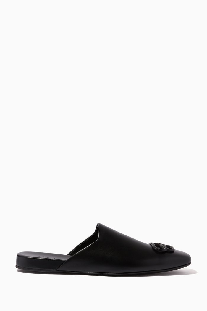 

Cosy BB Mules in Smooth Calfskin, Black