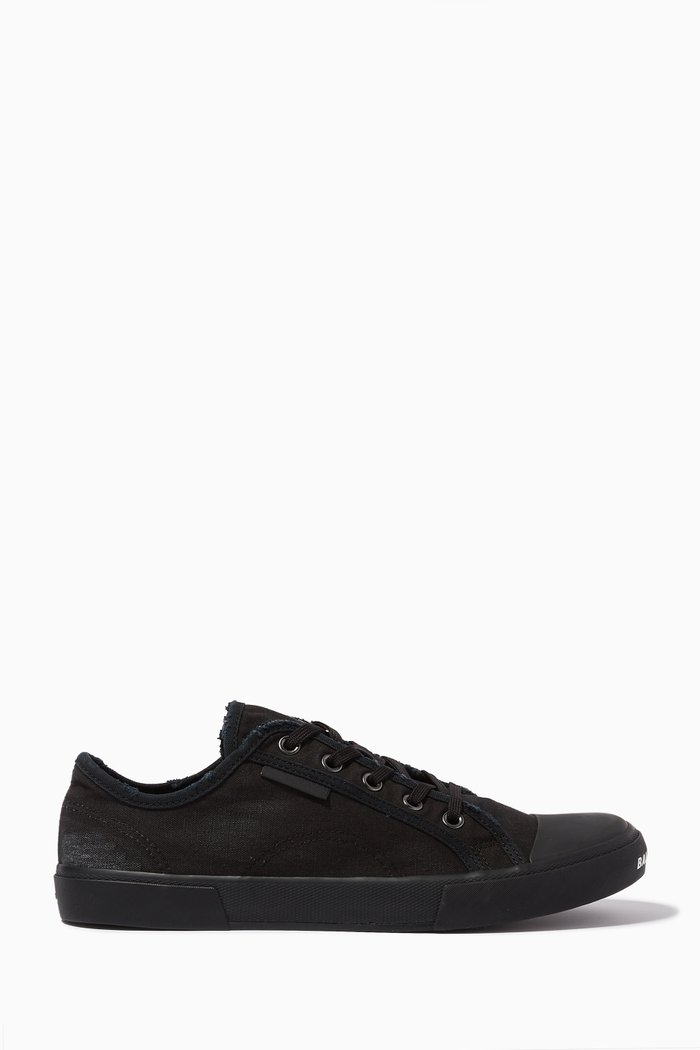 

Paris Low Top Sneakers in Canvas, Black