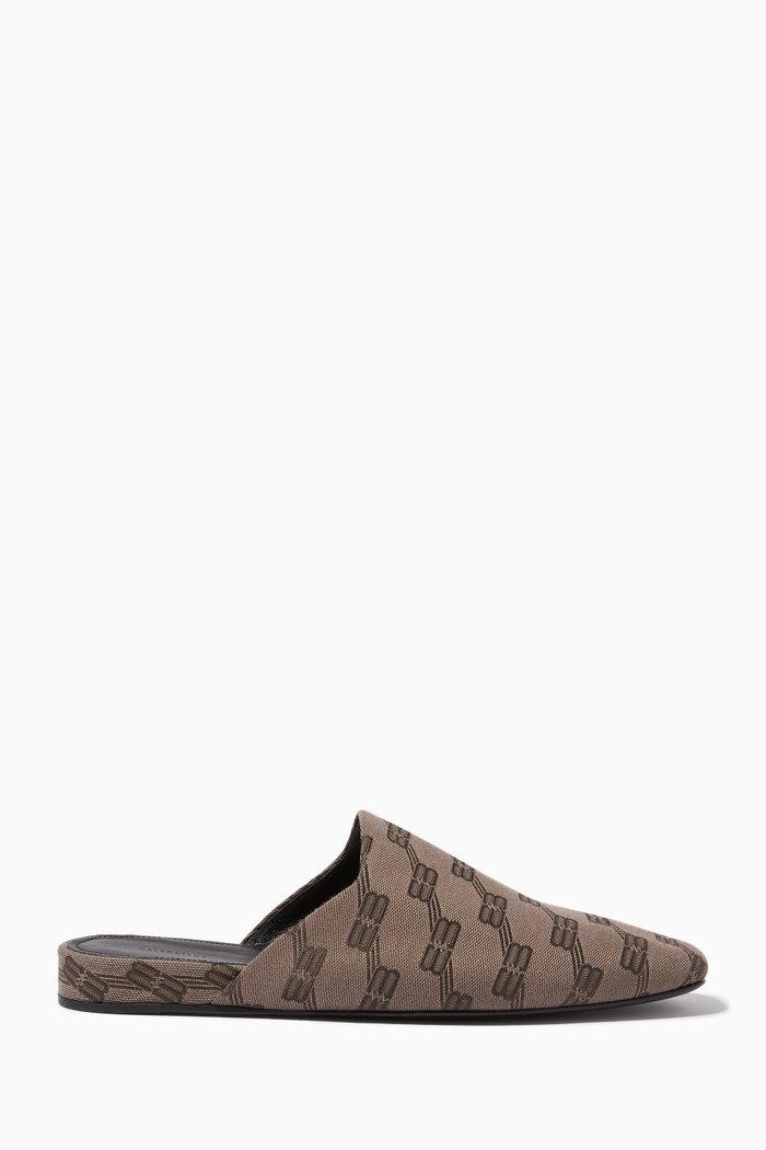 

Cosy BB Monogram Mules in Jacquard, Brown