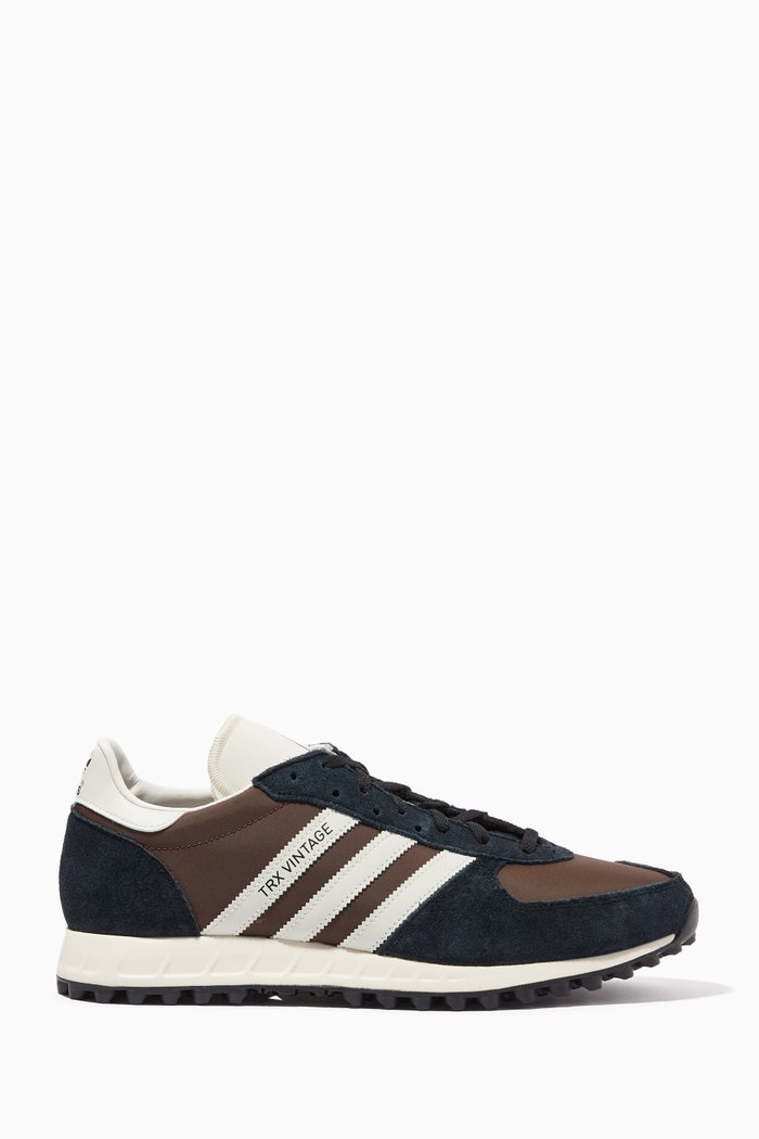 

TRX Vintage Sneakers in Textile & Suede, Black