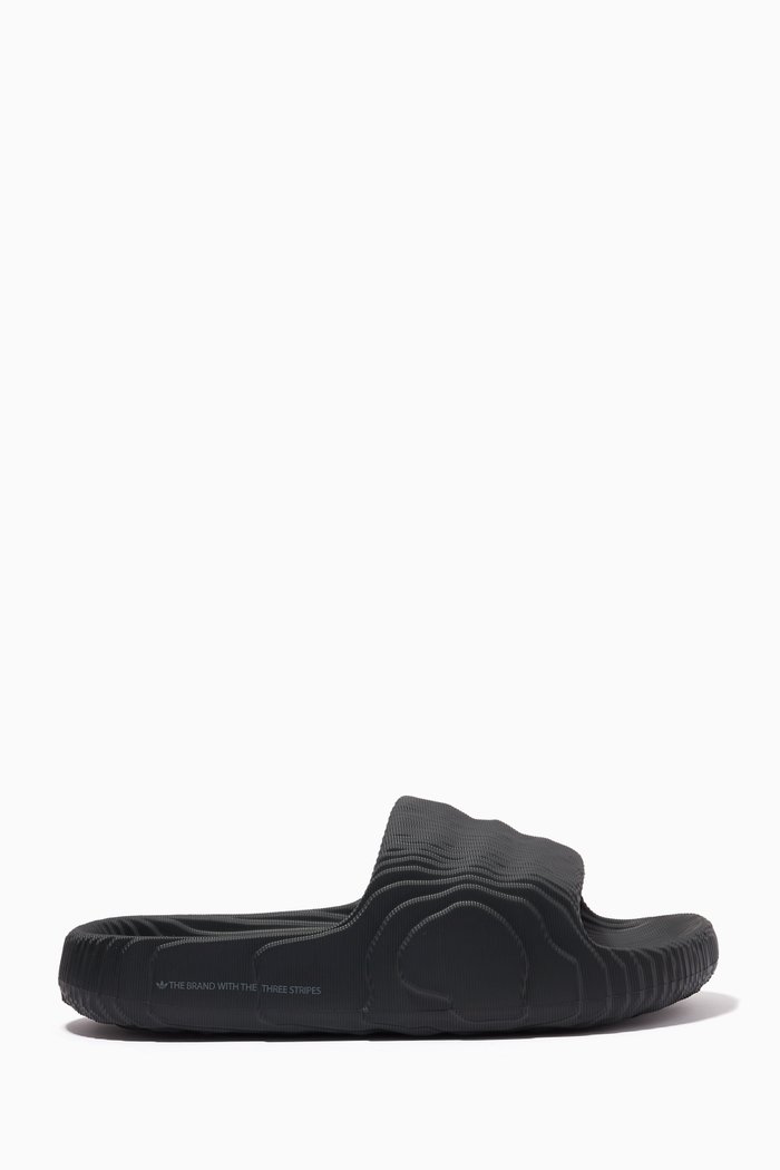 

Adilette 22 Slides in Rubber, Black