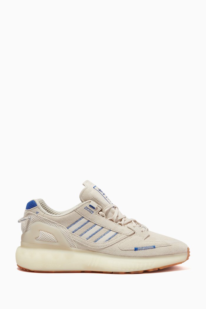 

ZX 5K BOOST Sneakers in Leather & Suede, Grey