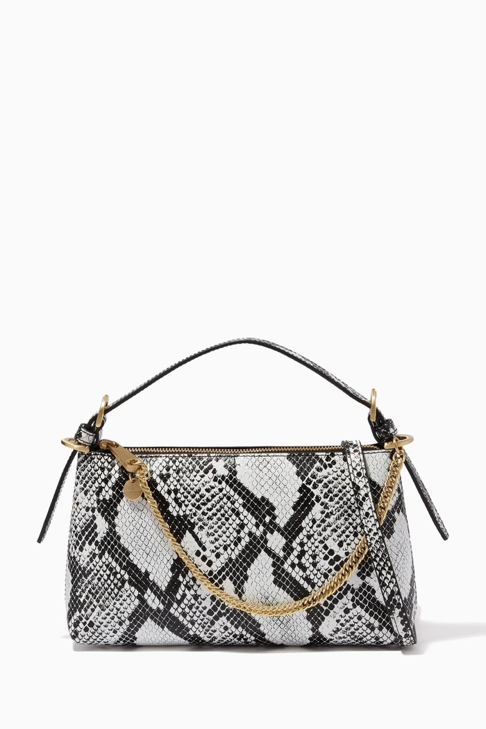 Posen Shoulder Bag in Leather, Black
