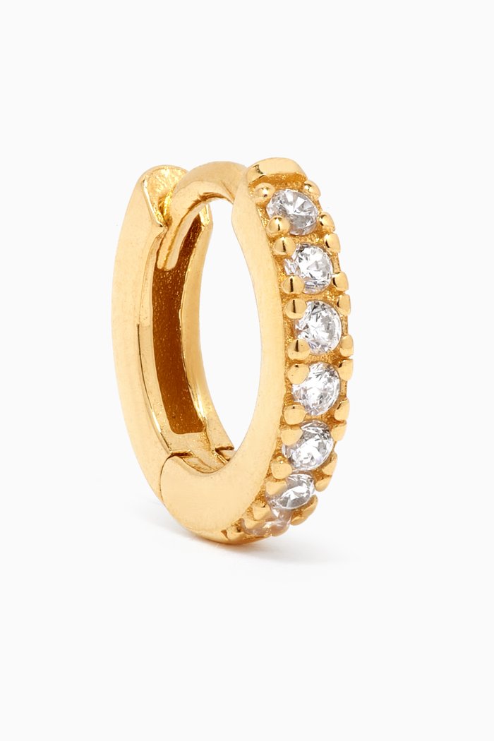 

Mini Hoop Single Earring in 18kt Gold-plated Sterling Silver