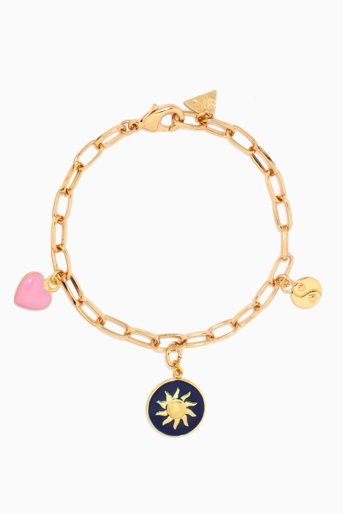 

Cosmic Sparkle Bracelet in 18kt Gold Vermeil, Blue