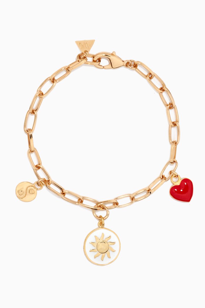 

Cosmic Sparkle Bracelet in 18kt Gold Vermeil, White