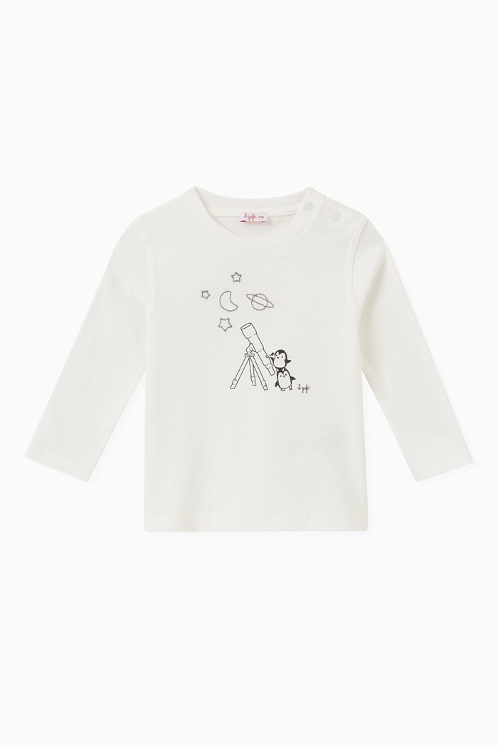 

Penguin Telescope T-shirt in Cotton, Neutral