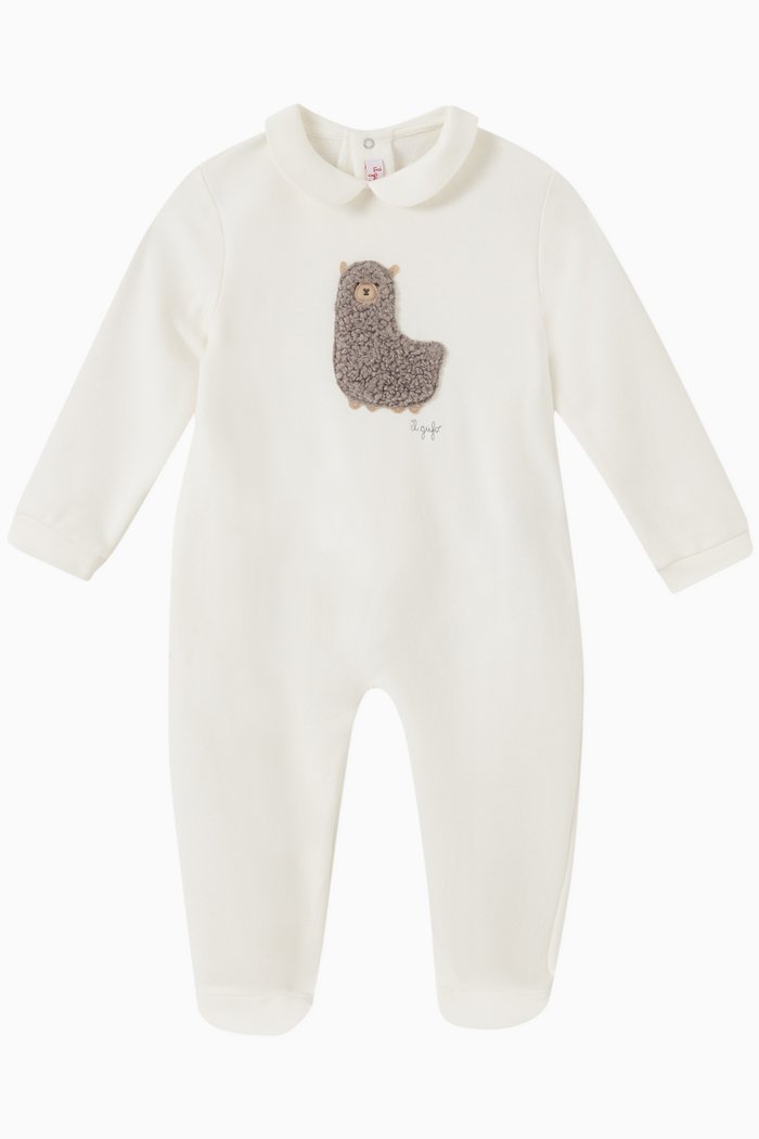 

Llama Pyjamas in Cotton, Neutral