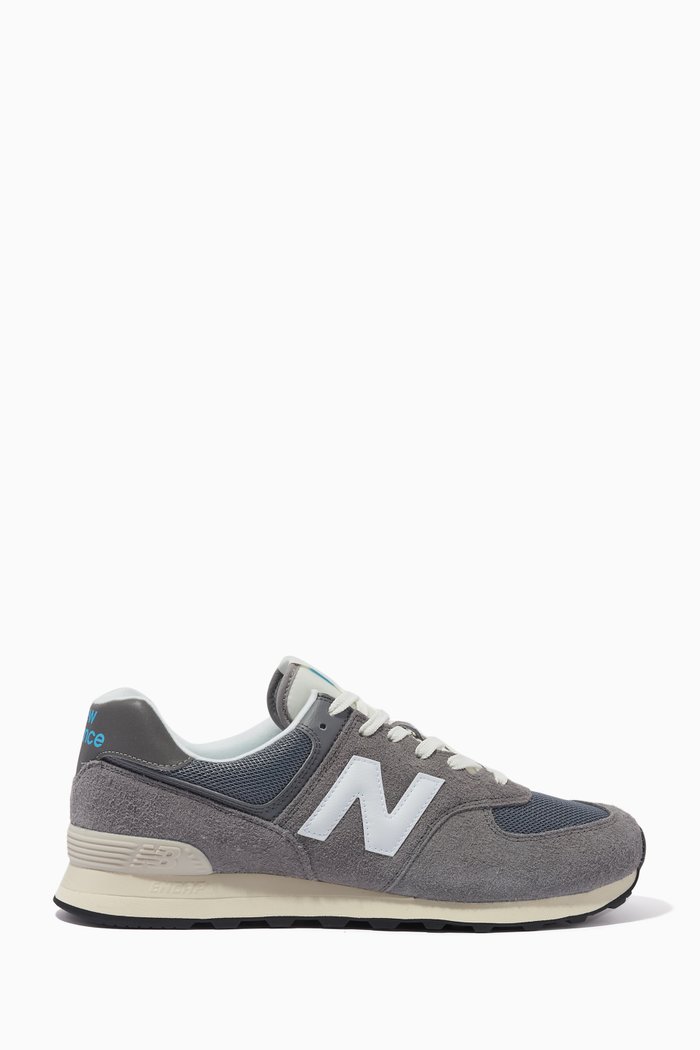 

574 Sneakers in Suede & Mesh, Grey
