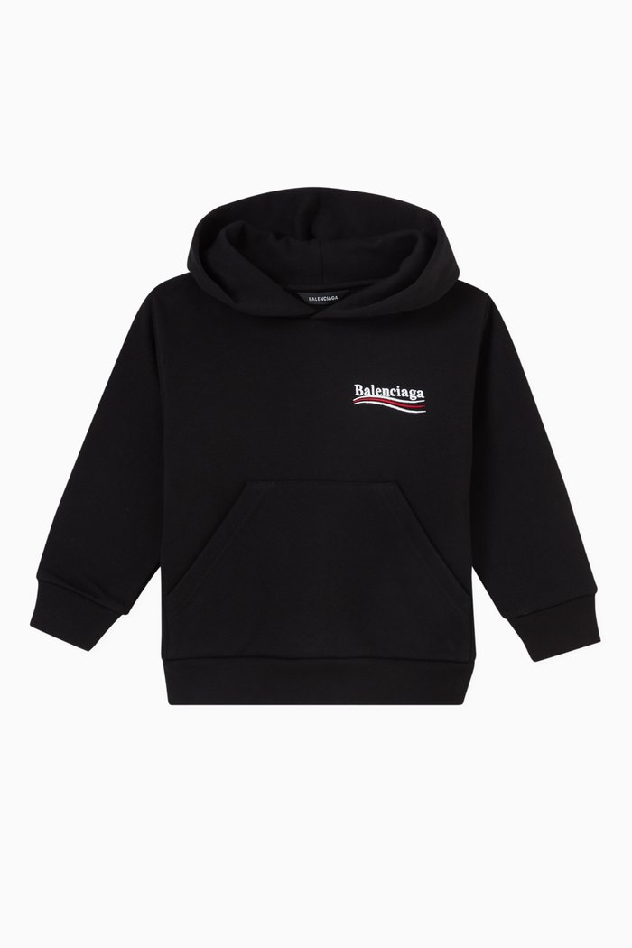

Political Campaign Hoodie in Cotton, Black