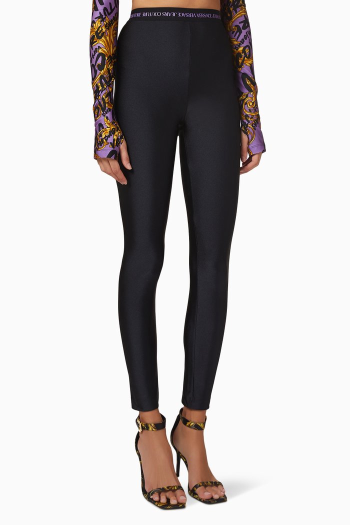 

Logo Loggings in Stretch Jersey, Black