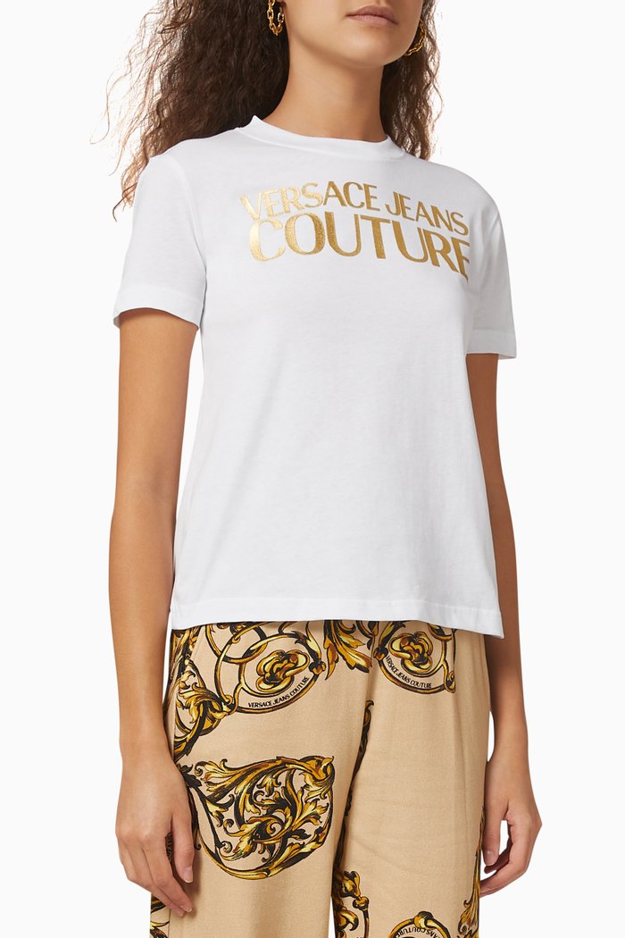 

Foil Logo T-shirt in Cotton, White