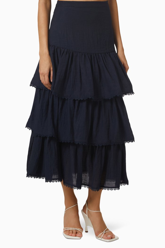 

Sinatra Midi Skirt, Black