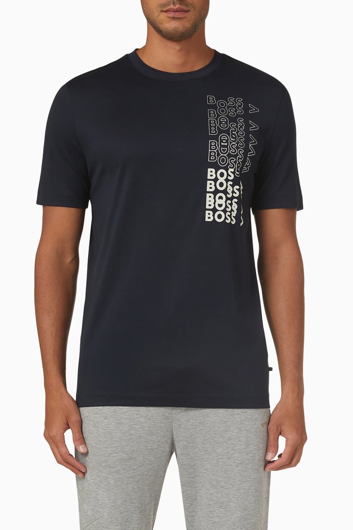 

Logo T-shirt in Cotton Jersey, Blue