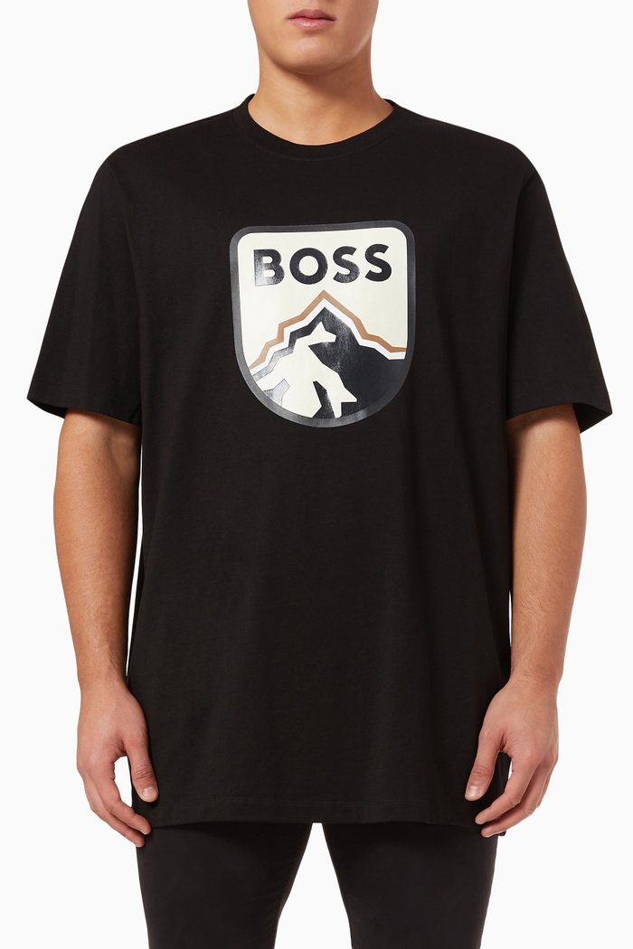 

Logo-print T-shirt in Cotton-jersey, Black