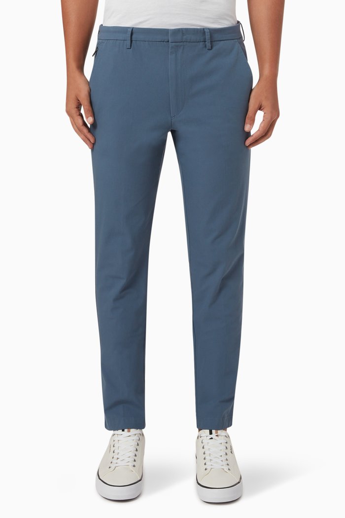 

Slim-fit Pants in Cotton, Blue
