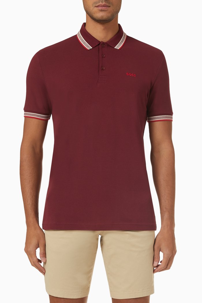 

Polo Shirt in Organic Cotton, Pink