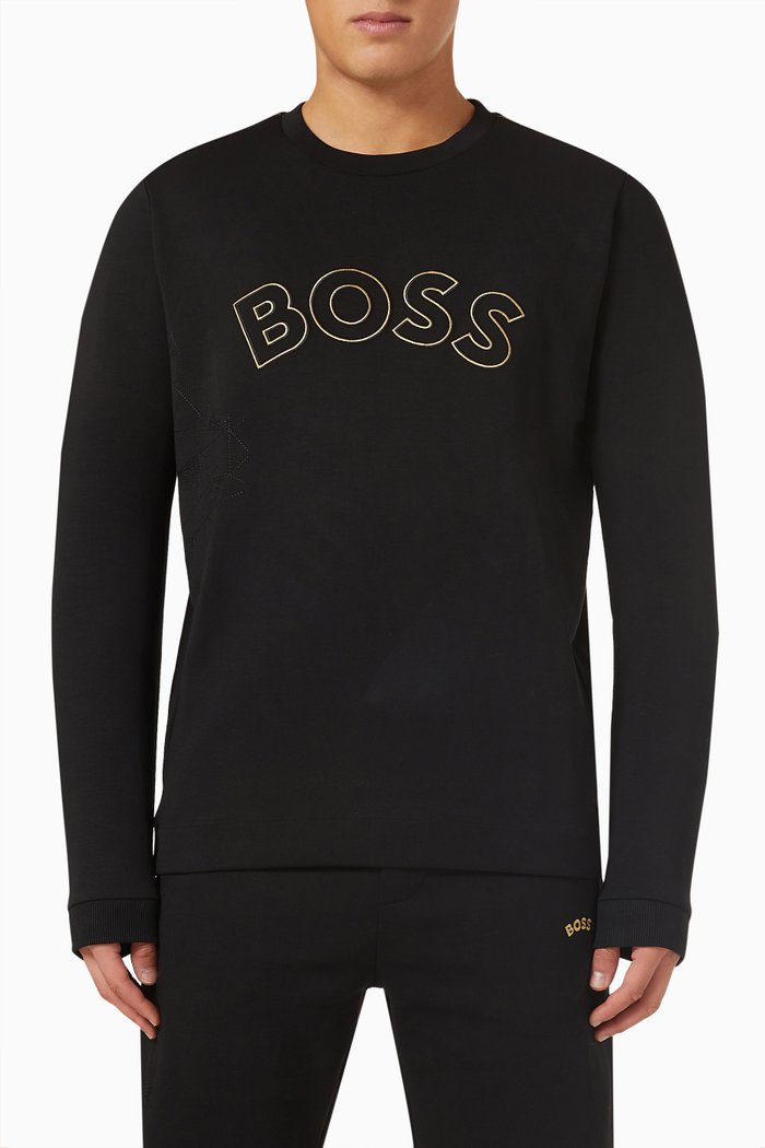 

Logo Sweatshirt in Cotton, Black