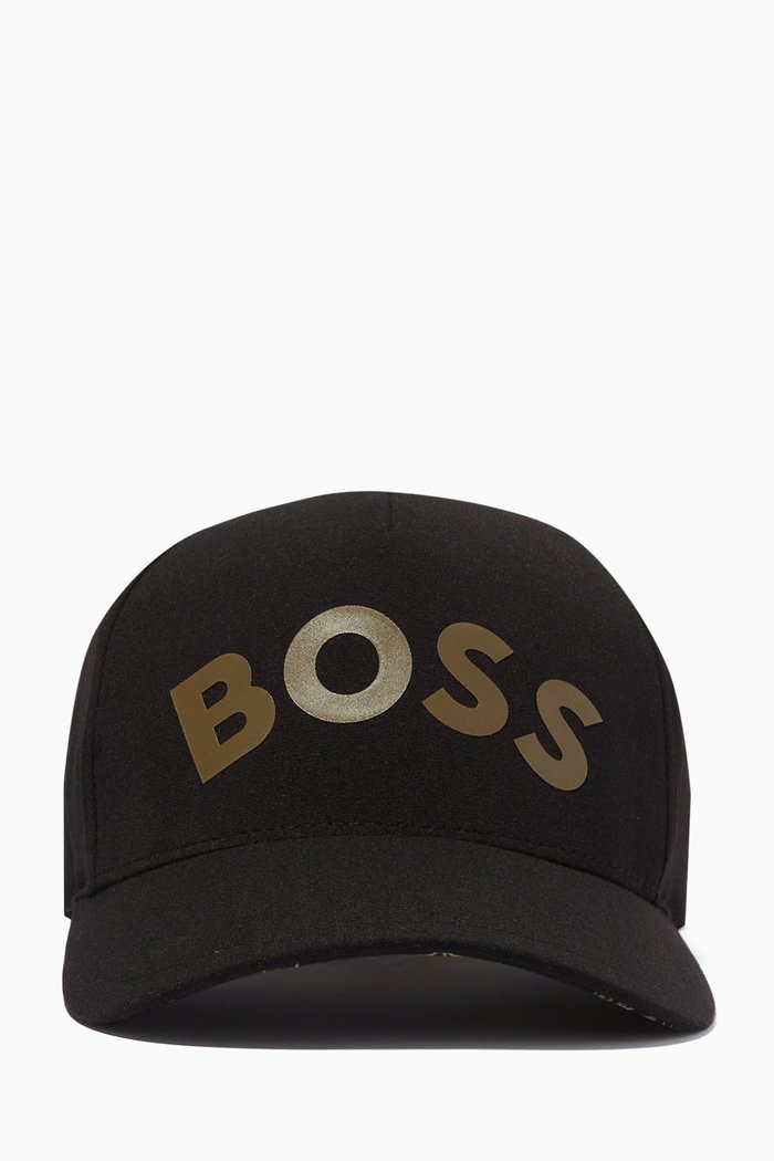 

Logo Baseball Cap in Gabardine, Black