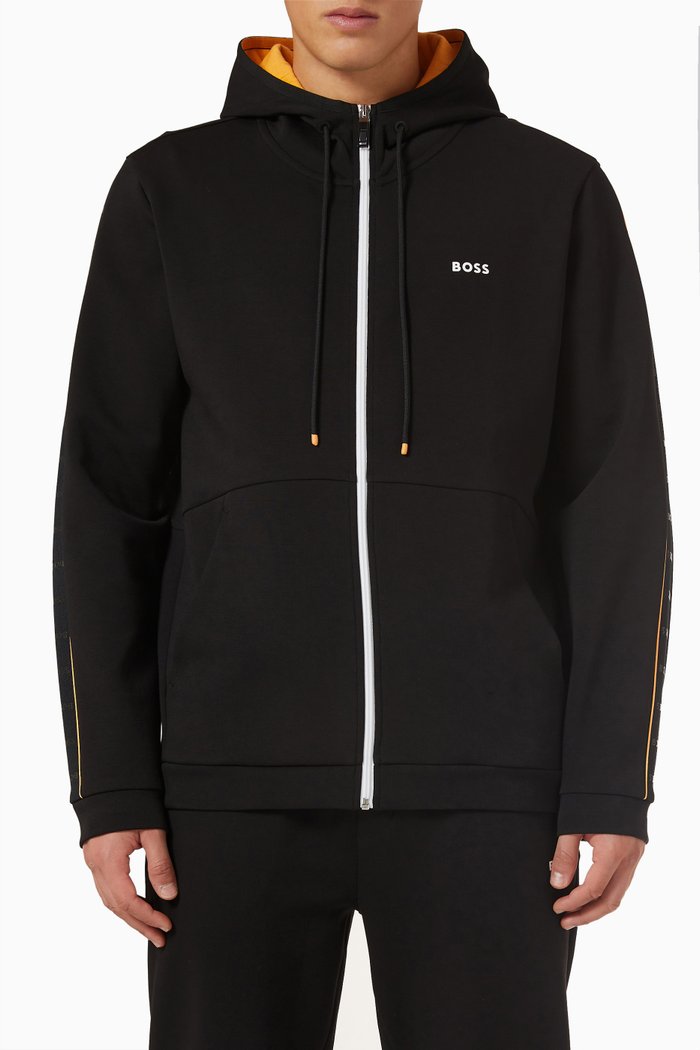 

Sweatshirt in Cotton Blend, Black