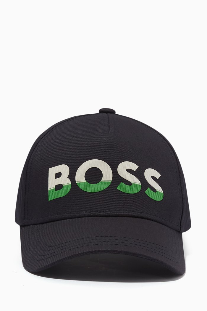 Logo Baseball Cap in Gabardine, Blue