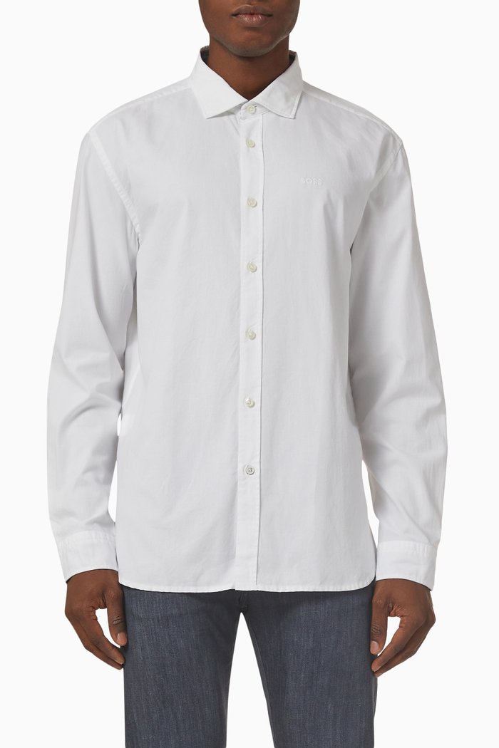 

Oxford Shirt in Cotton, White