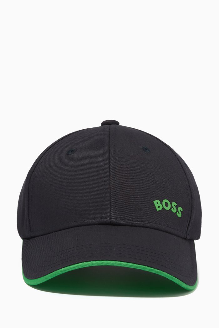 Logo Baseball Cap in Gabardine, Blue