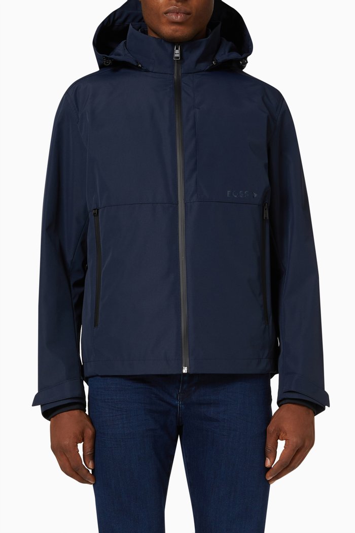 

Callero Jacket with Removable Gilet in Nylon, Blue