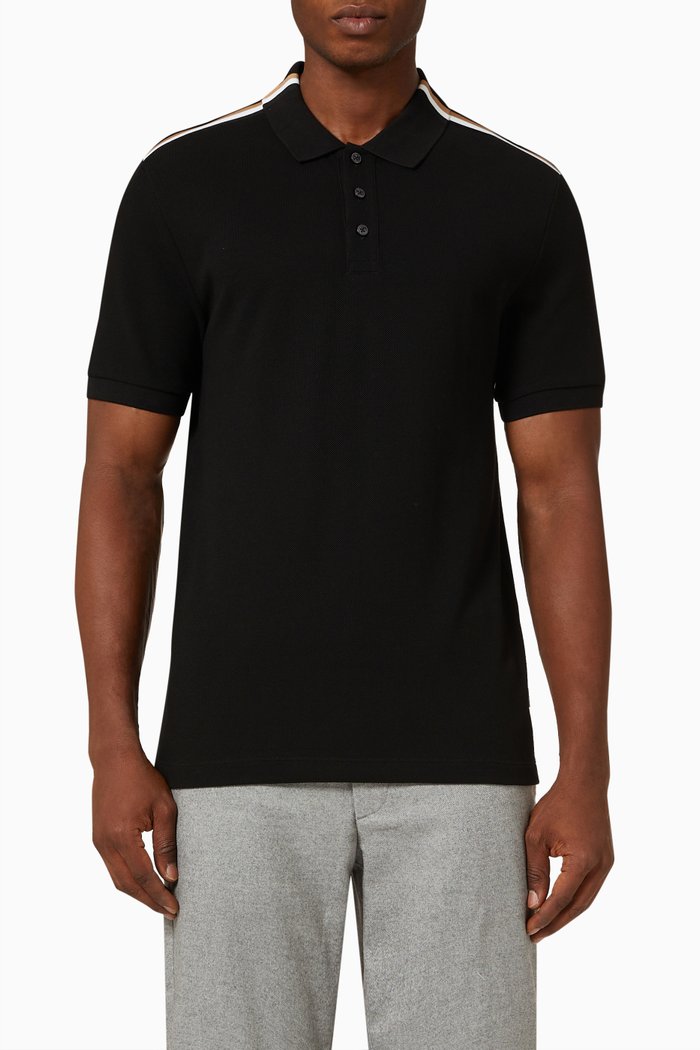

Phillipson Polo Shirt in Cotton-piqué, Black
