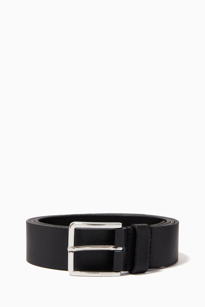

Classic Pin-buckle Belt in Leather, Black