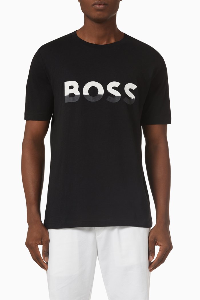 

Logo T-shirt in Cotton Jersey, Black